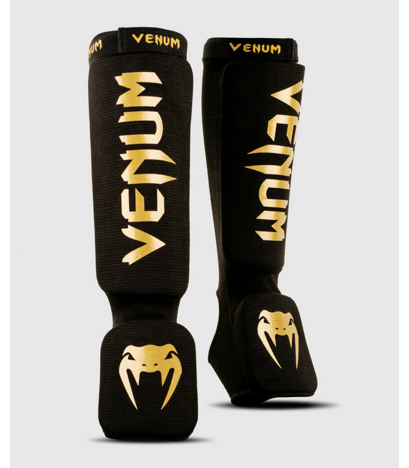 Протектори за крака - VENUM KONTACT SHINGUARDS AND INSTEP - COTTON - BLACK/GOLD​